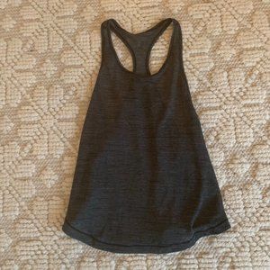 Lululemon grey striped tank top
